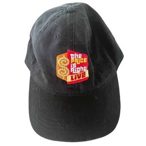 Vintage Black 'The Price Is Right Live' Embroidered Logo Baseball Cap